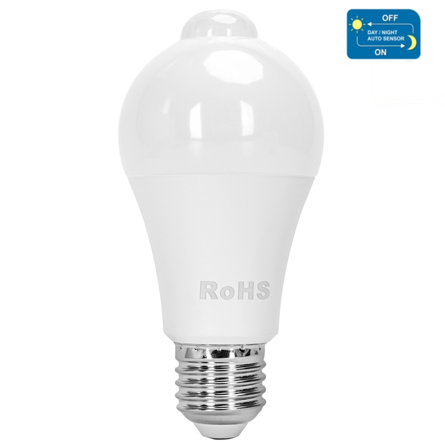 LED-Glühlampe mit Bewegungs- und Dämmerungssensor A60 E27/12W/230V 3000K - Aigostar