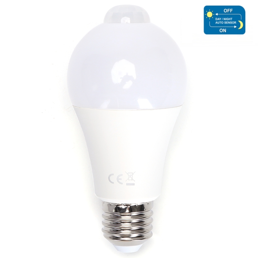 LED-Glühlampe mit Bewegungs- und Dämmerungssensor A60 E27/12W/230V 6500K - Aigostar