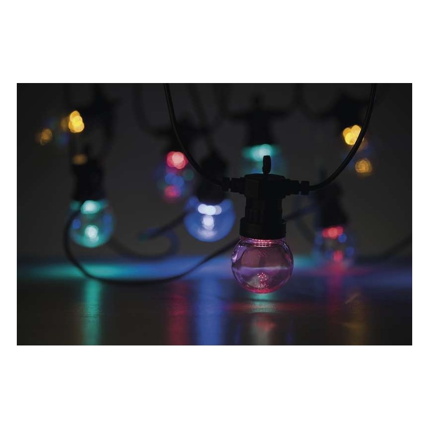 LED Guirlande décorative d'extérieur 50xLED/10m IP44 transparente