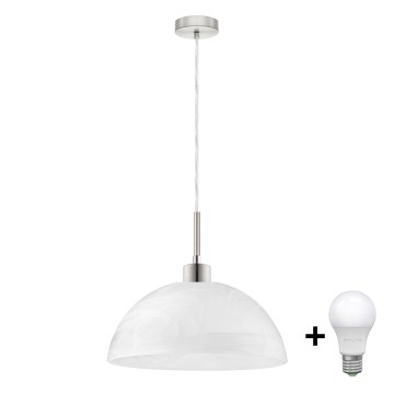 LED-Hängeleuchte 1xE27/60W/230V weiß