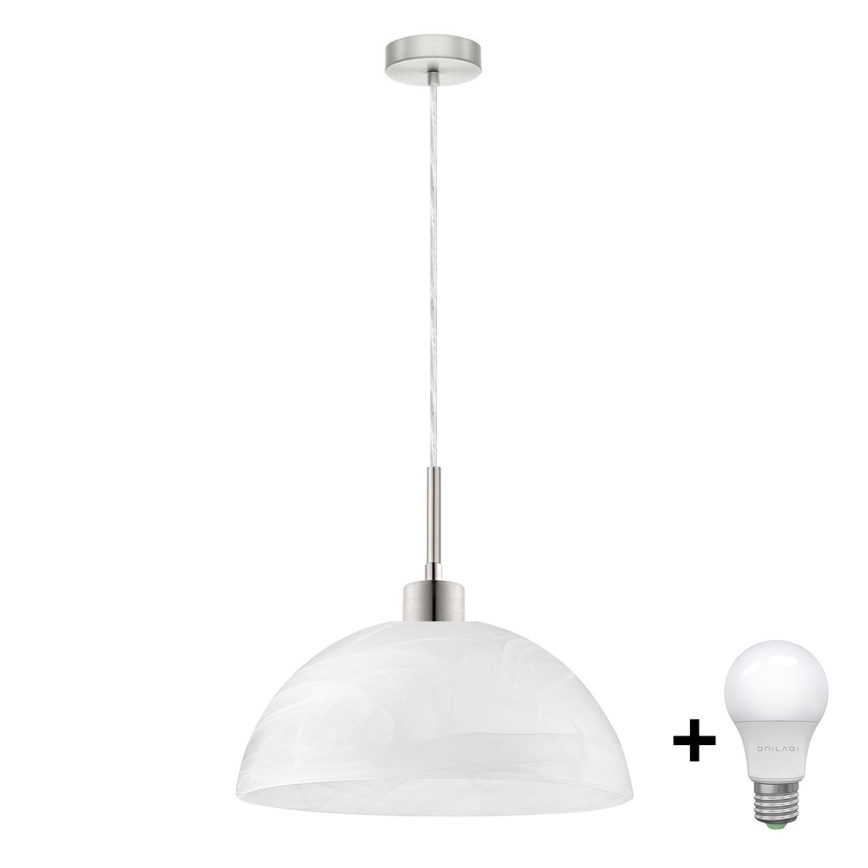LED-Hängeleuchte 1xE27/60W/230V weiß