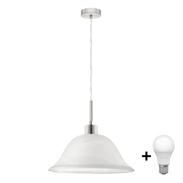 LED-Hängeleuchte 1xE27/60W/230V weiß