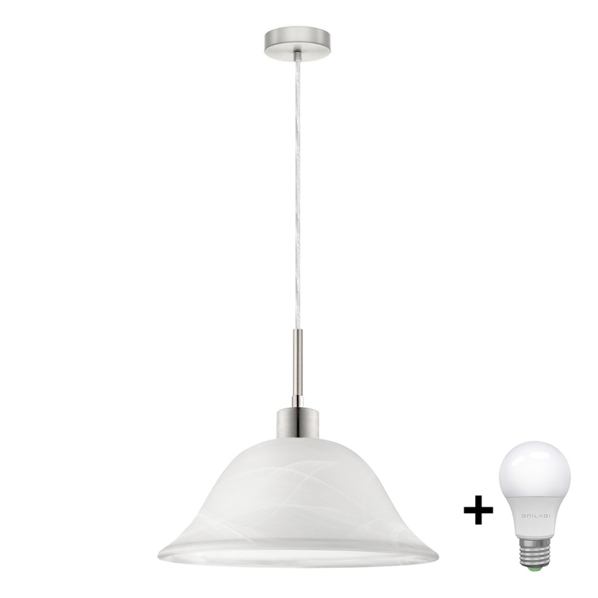LED-Hängeleuchte 1xE27/60W/230V weiß