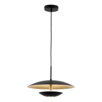 LED-Hängeleuchte an Kabel MONICA LED/16W/230V schwarz/gold