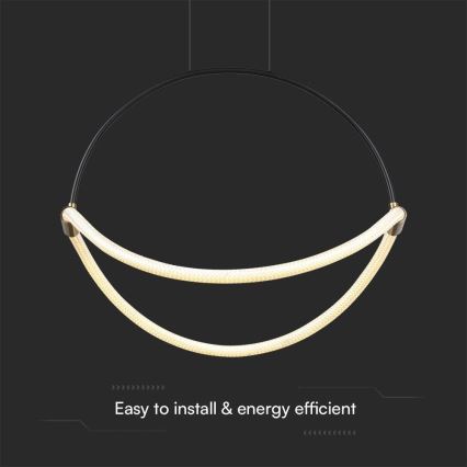 LED-Hängeleuchte an Schnur LED/16W/230V 3000K d 50 cm