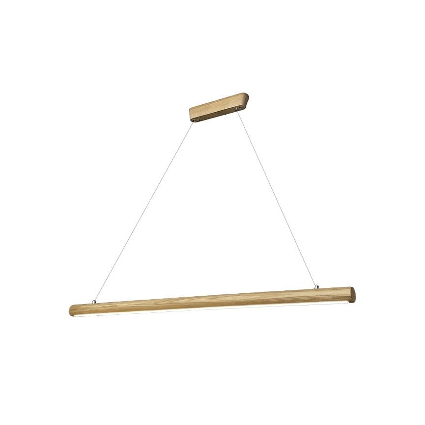 LED-Hängeleuchte an Schnur LED/22W/230V 4000K 120 cm Esche/Massivholz