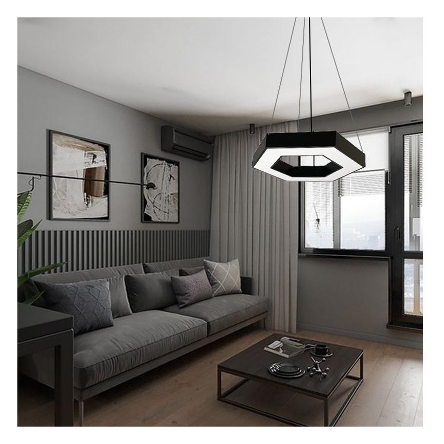 LED-Hängeleuchte an Schnur LED/40W/230V 4000K d 80 cm