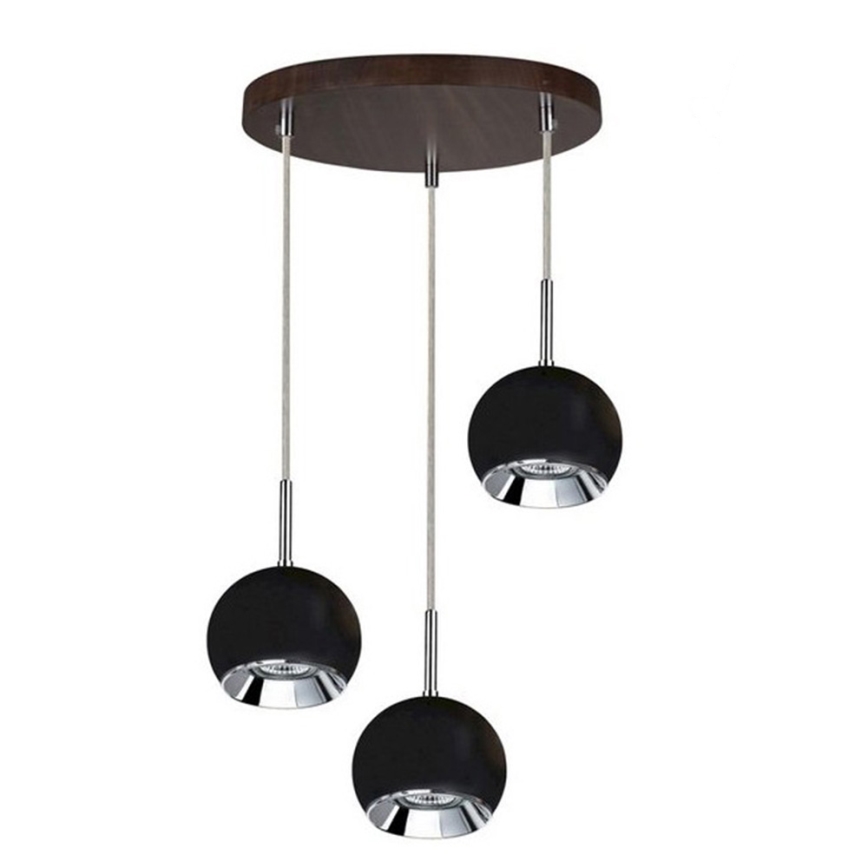 LED-Hängeleuchte BALL WOOD 3xGU10/5W/230V Buche