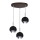 LED-Hängeleuchte BALL WOOD 3xGU10/5W/230V Buche