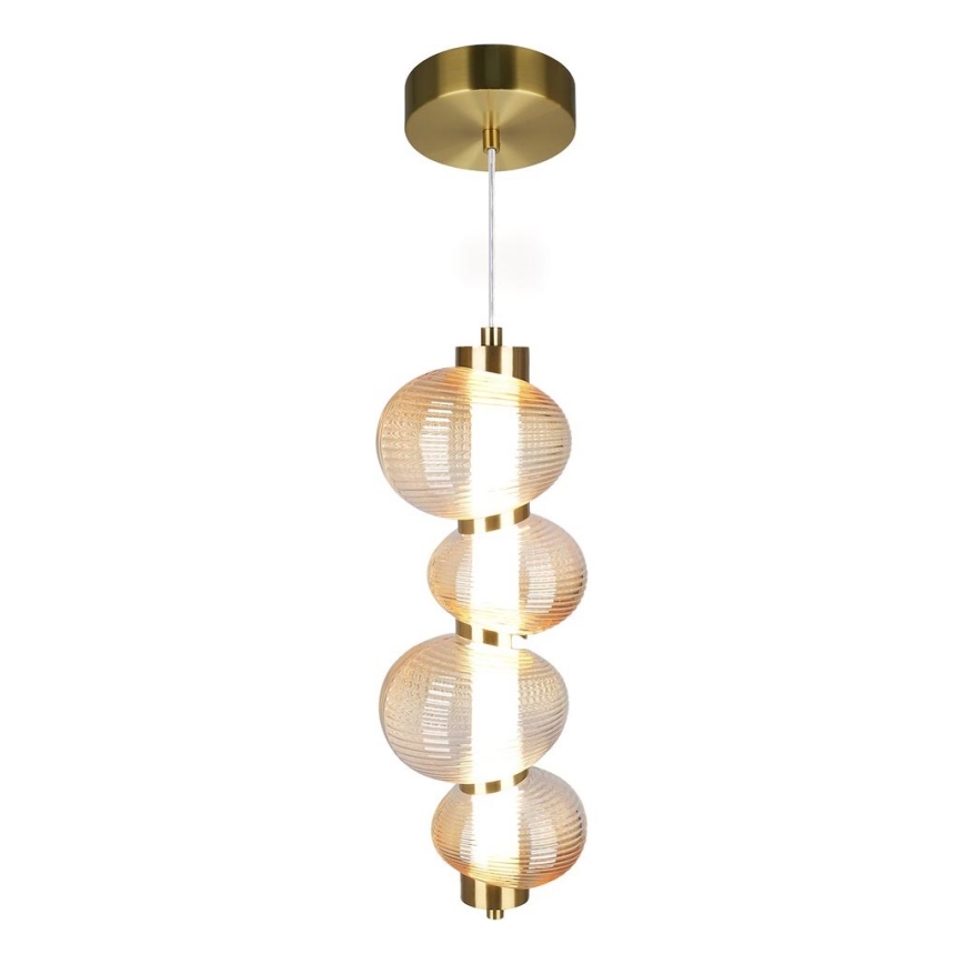 LED-Hängeleuchte BOLLA LED/17W/230V d 16 cm golden/rauchig