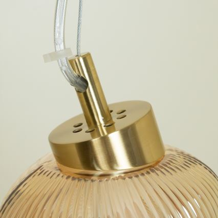 LED-Hängeleuchte BOLLA LED/36W/230V golden/rauchig