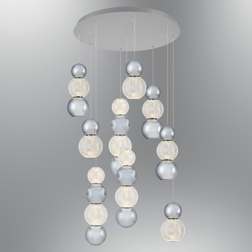 LED-Hängeleuchte CREMONA mit Drahtseilaufhängung LED/51W/230V 3000K mattchrom