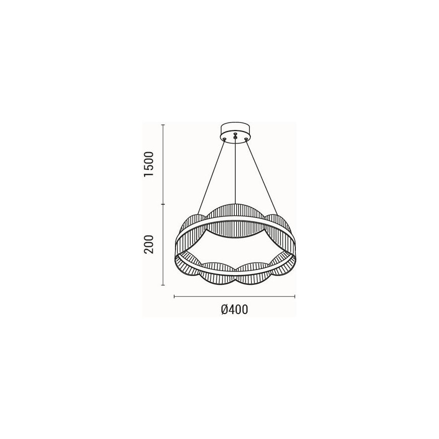 LED-Hängeleuchte FIRENZE LED/48W/230V 3000K d 40 cm