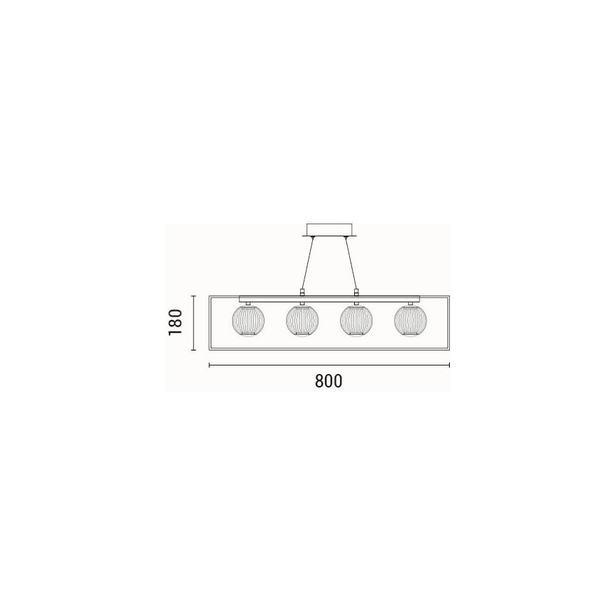 LED-Hängeleuchte LED/14W/230V 3000K