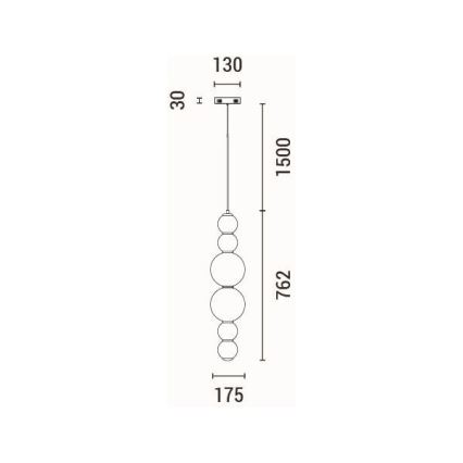 LED-Hängeleuchte LED/24W/230V 3000K