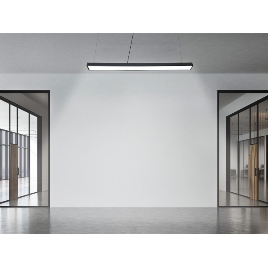 LED-Hängeleuchte LED/32W/230V 4000K d 120 cm schwarz