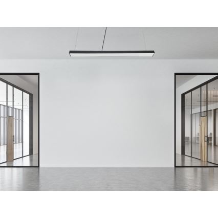 LED-Hängeleuchte LED/32W/230V 4000K d 120 cm schwarz