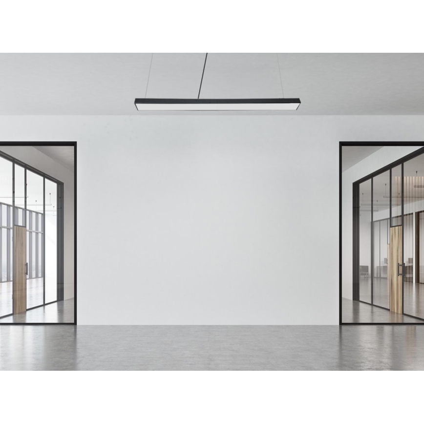 LED-Hängeleuchte LED/32W/230V 4000K d 120 cm schwarz