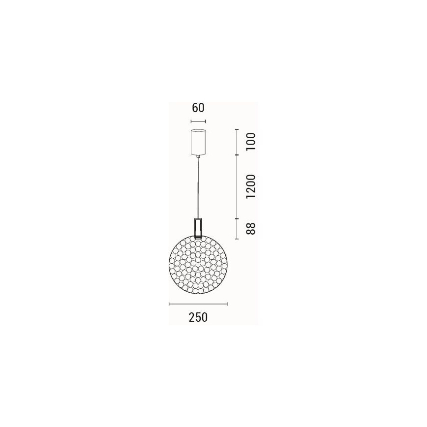 LED-Hängeleuchte LED/6,3W/230V 3000K golden d 25 cm