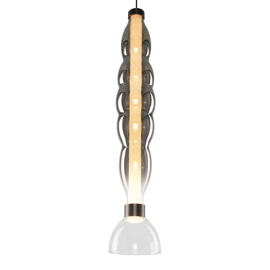 LED-Hängeleuchte LUCCO LED/18W/230V d 15 cm rauchig