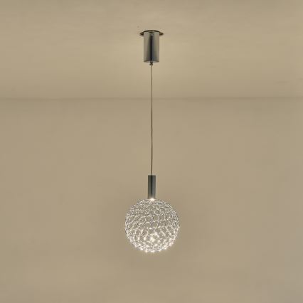 LED-Hängeleuchte PERFORATO LED/6,3W/230V 3000K glänzendes Chrom d 20 cm