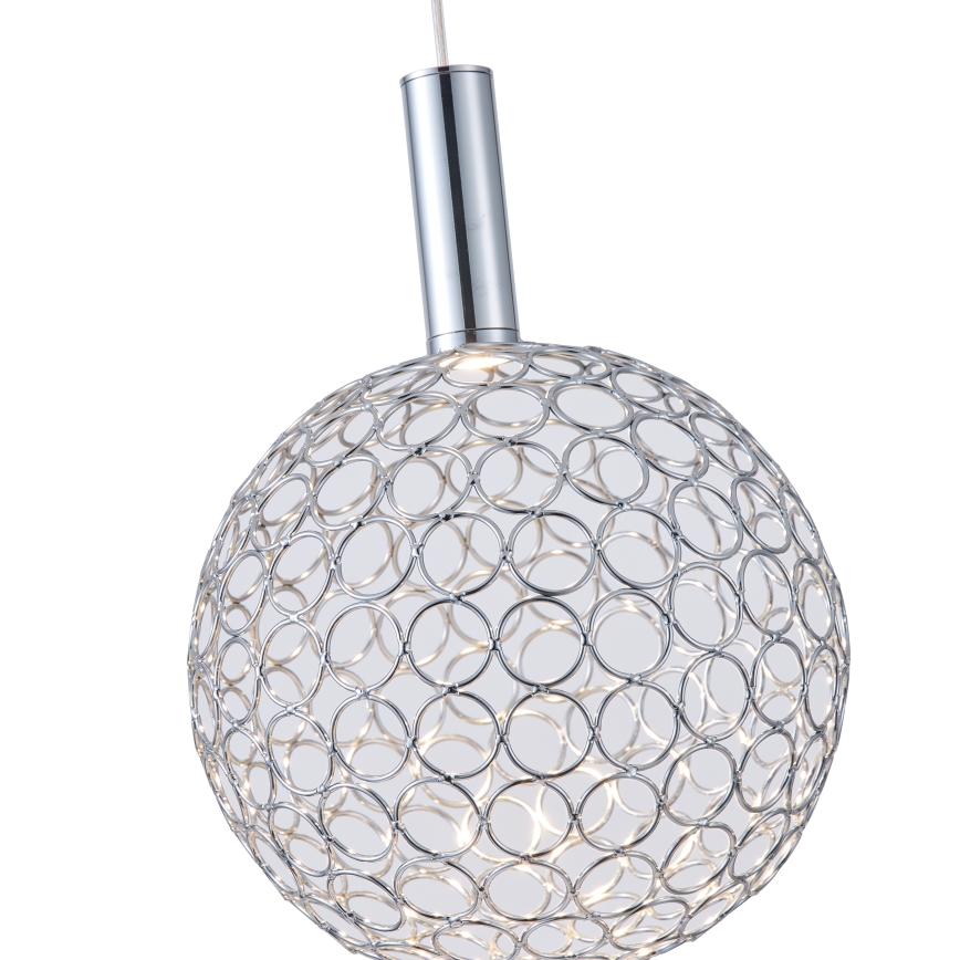 LED-Hängeleuchte PERFORATO LED/6,3W/230V 3000K glänzendes Chrom d 20 cm