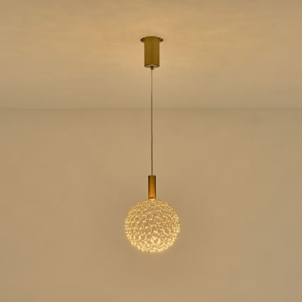 LED-Hängeleuchte PERFORATO LED/6,3W/230V 3000K golden d 20 cm