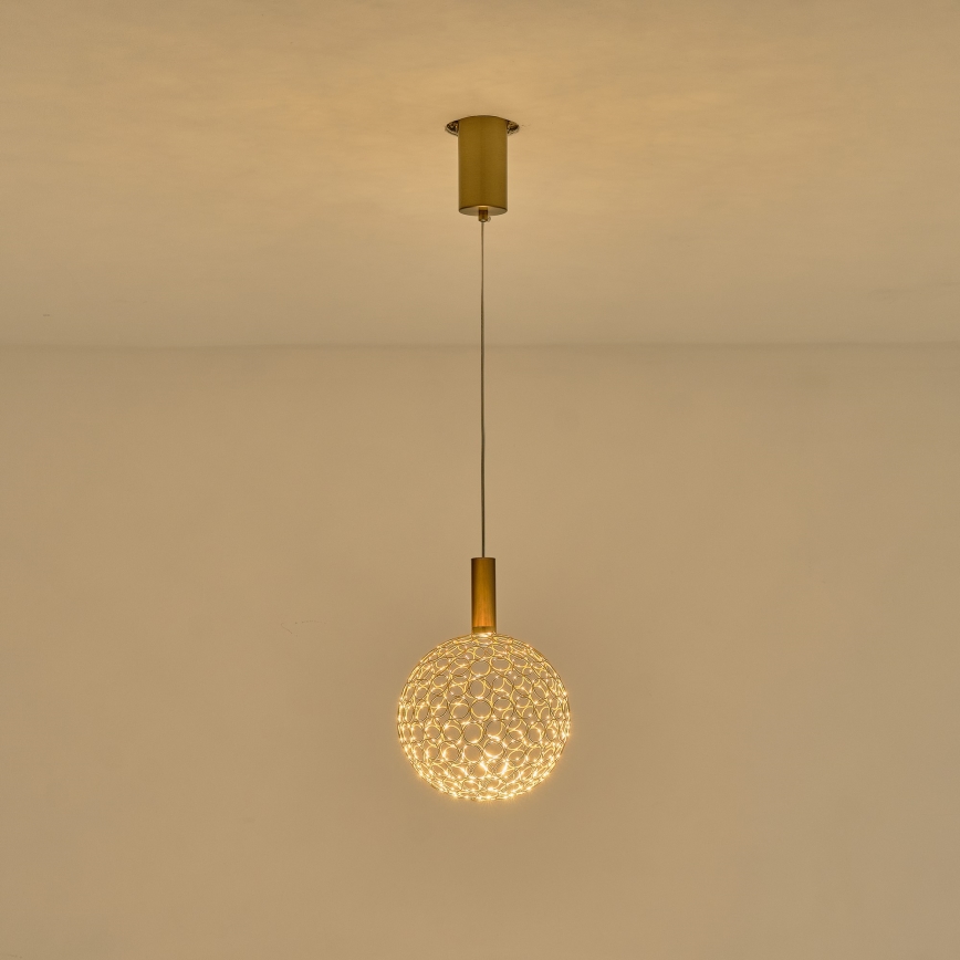 LED-Hängeleuchte PERFORATO LED/6,3W/230V 3000K golden d 20 cm