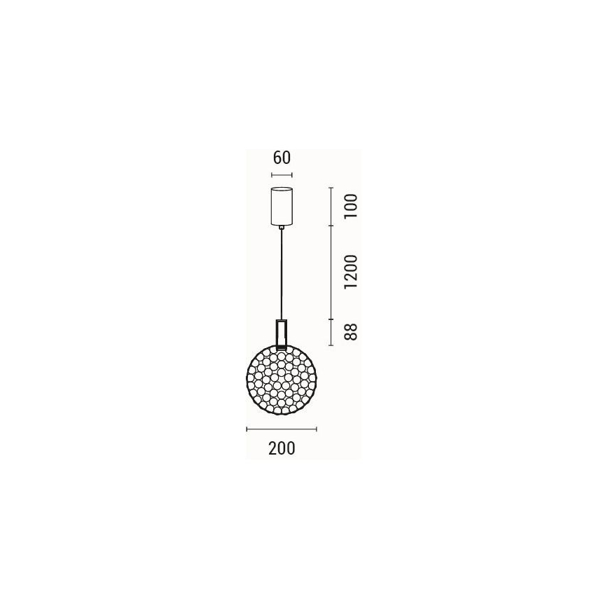LED-Hängeleuchte PERFORATO LED/6,3W/230V 3000K golden d 20 cm