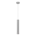 LED Hängeleuchte TUBA 1xGU10/4,8W/230V grau/chrom matt