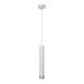 LED Hängeleuchte TUBA 1xGU10/4,8W/230V weiß/chrom matt