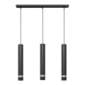 LED-Hängeleuchte TUBA 3xGU10/4,8W/230V schwarz/glänzendes Chrom