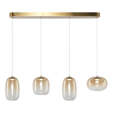 LED-Hängeleuchte VASO LED/15W/230V golden/rauchig