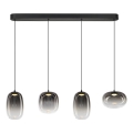 LED-Hängeleuchte VASO LED/15W/230V schwarz/rauchig