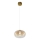 LED-Hängeleuchte VASO LED/4W/230V d 18 cm golden/rauchig