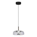 LED-Hängeleuchte VETRO LED/6W/230V d 23 cm grau/schwarz