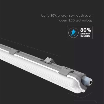 LED-Hochleistungs-Leuchtstofflampe T8 1xG13/18W/230V 4000K 120cm IP65