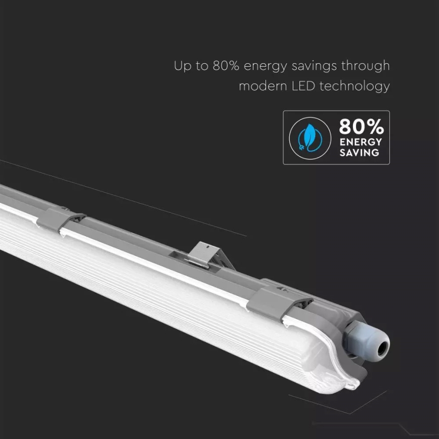LED-Hochleistungs-Leuchtstofflampe T8 1xG13/18W/230V 4000K 120cm IP65