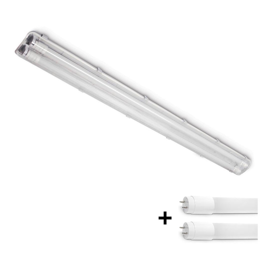 LED-Hochleistungs-Leuchtstofflampe T8 2xG13/18W/230V 6500K IP65
