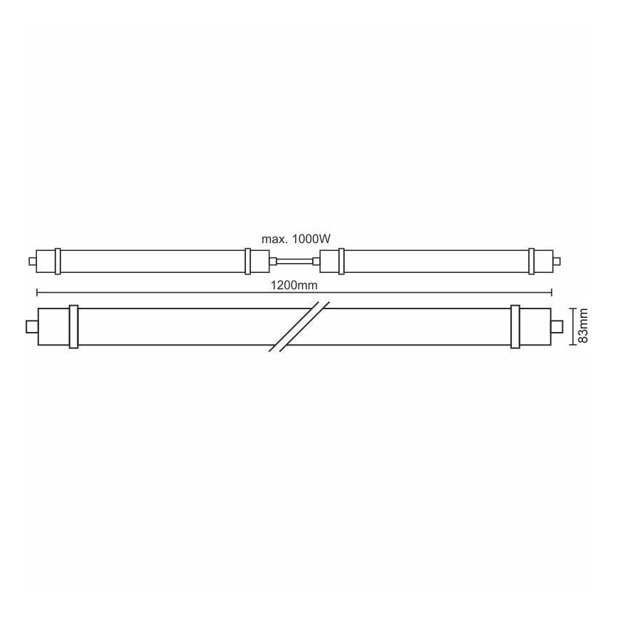 LED Hochleistungsleuchte mit Sensor LED/40W/180-265V IP65 4000K