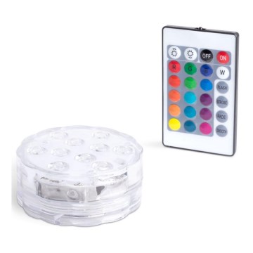 LED Illuminazione piscina dimmerabile LED/3xAAA IP68 + telecomando