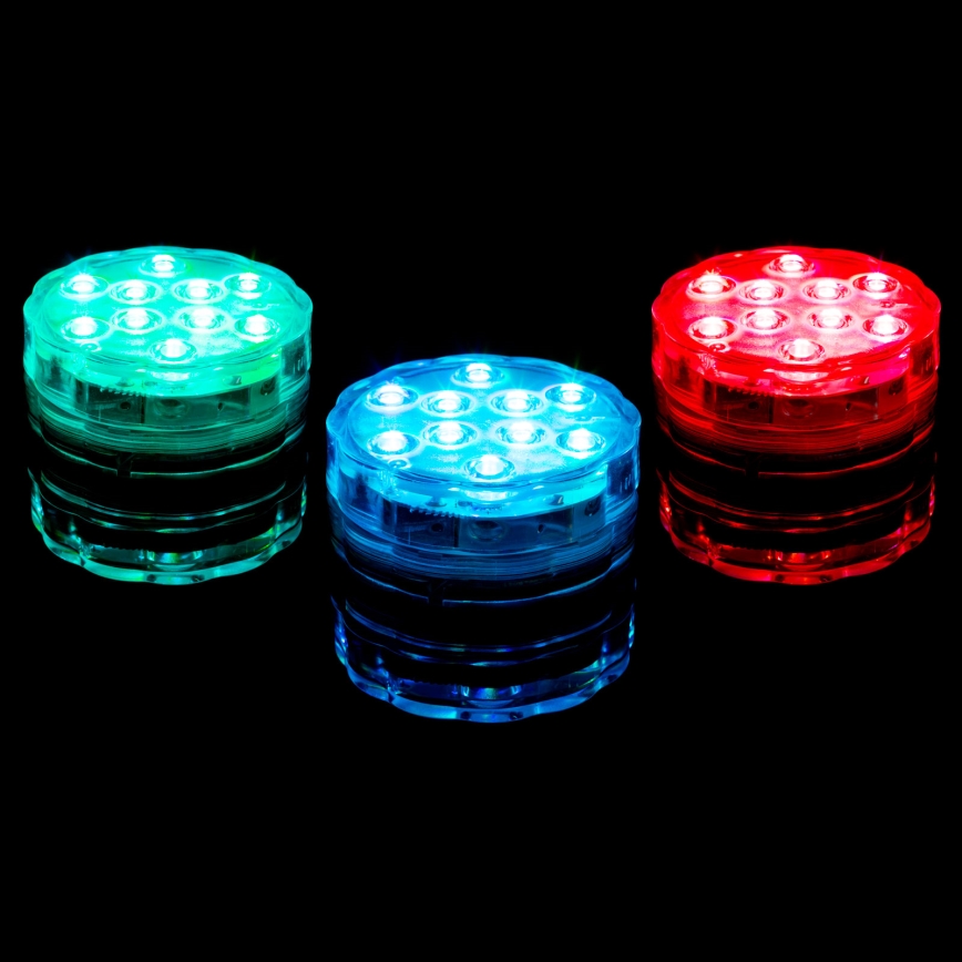 LED Illuminazione piscina dimmerabile LED/3xAAA IP68 + telecomando