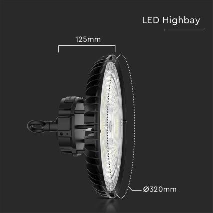 LED Industrie-Hallenleuchte High Bay LED/200W/230V 3000K/4000K/6000K IP65