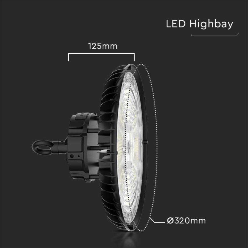 LED Industrie-Hallenleuchte High Bay LED/200W/230V 3000K/4000K/6000K IP65
