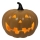 LED-Keramik-Kürbis HALLOWEEN LED/3xLR44/warmweiβ