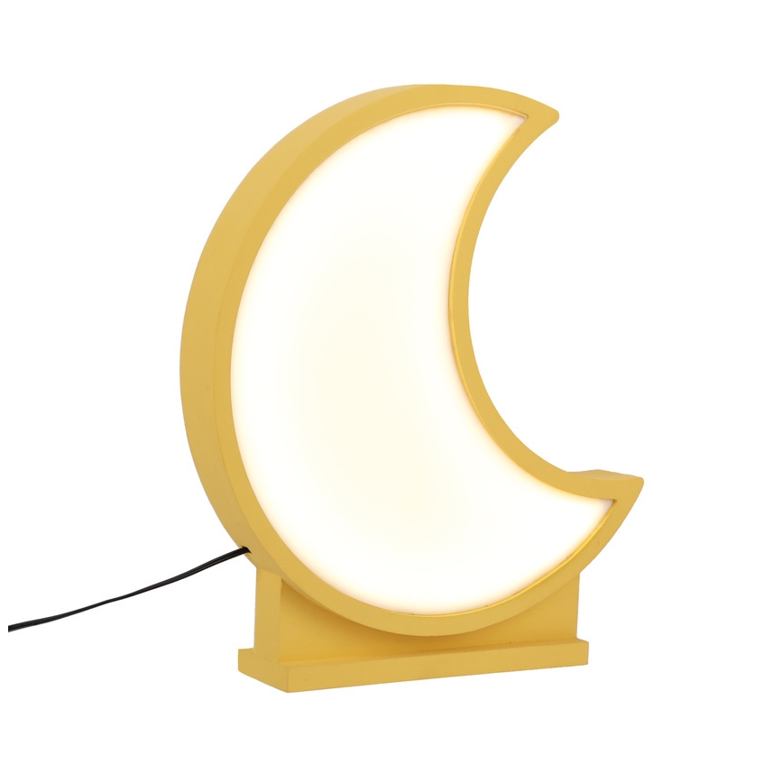 LED-Kinder-Tischlampe MOON LED/12W/230V gelb