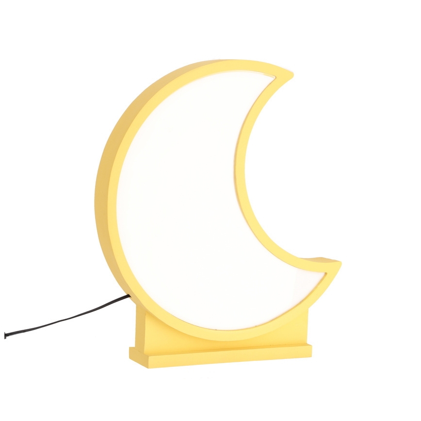 LED-Kinder-Tischlampe MOON LED/12W/230V gelb