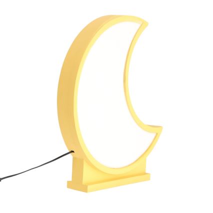 LED-Kinder-Tischlampe MOON LED/12W/230V gelb