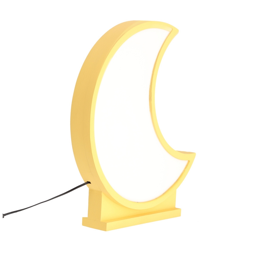 LED-Kinder-Tischlampe MOON LED/12W/230V gelb