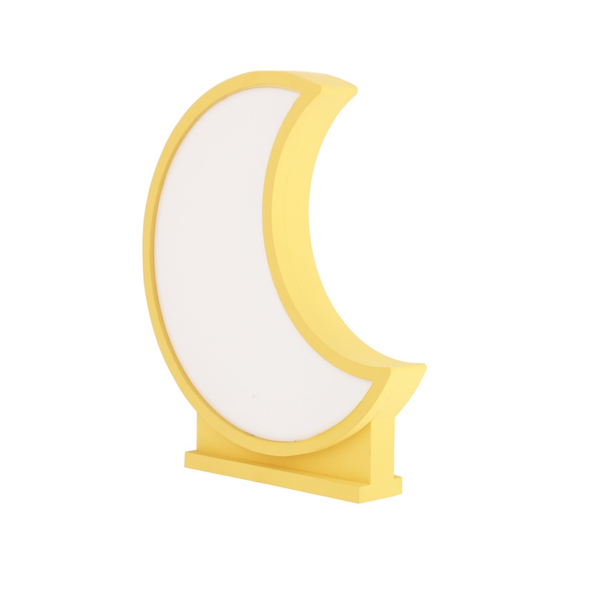 LED-Kinder-Tischlampe MOON LED/12W/230V gelb
